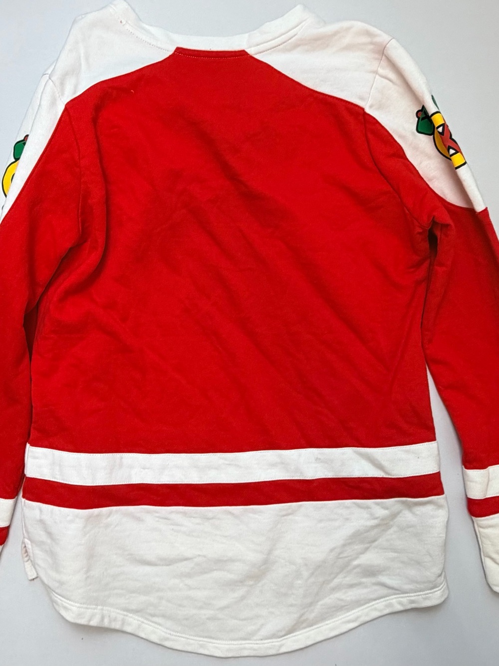 Majestic Red & White Lace-Up Hockey Pullover - Picture 5 of 5
